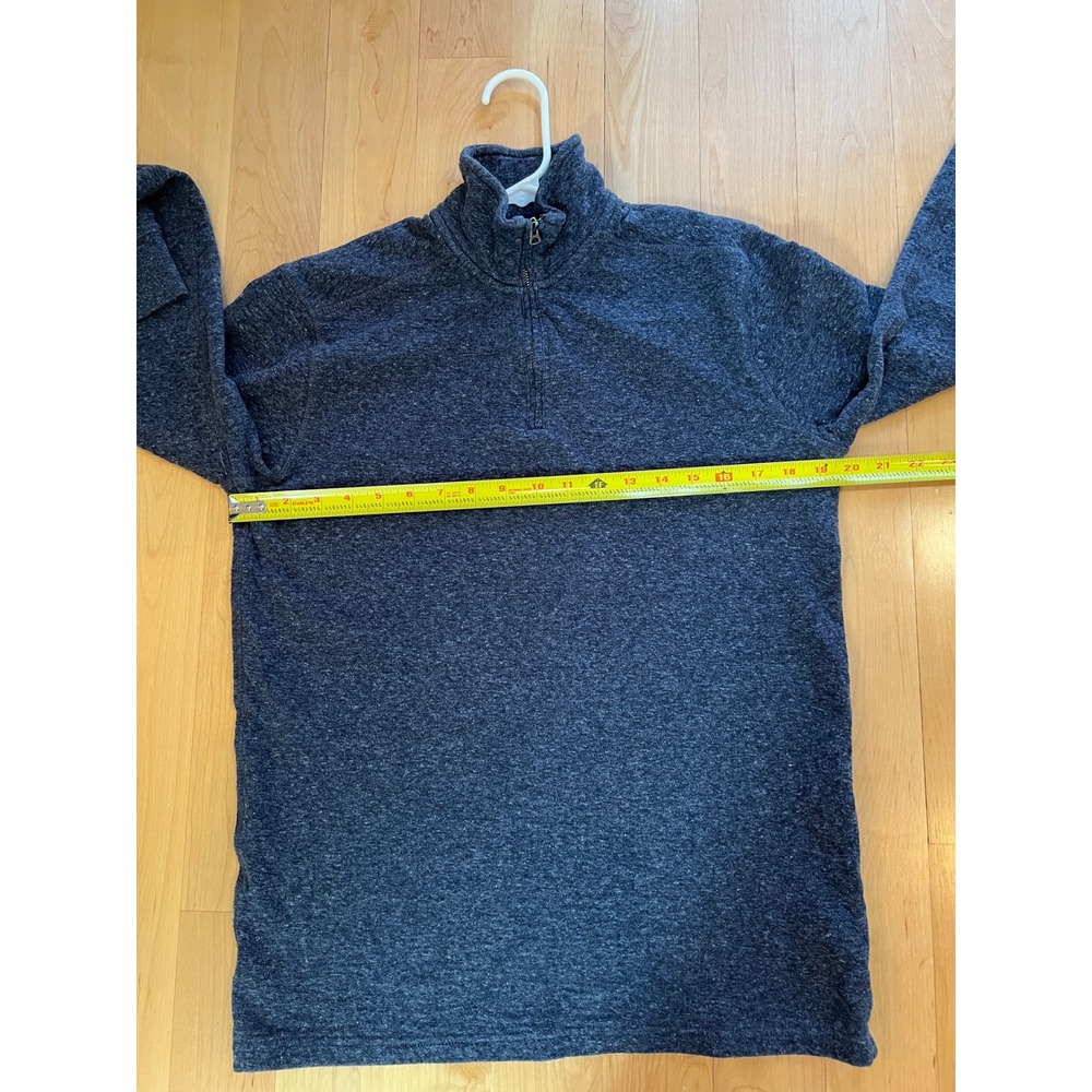 Brooks Brothers Sweater Mens L Blue 346 Supima Cotton Full Zip Mock Neck Knit - Picture 5 of 8